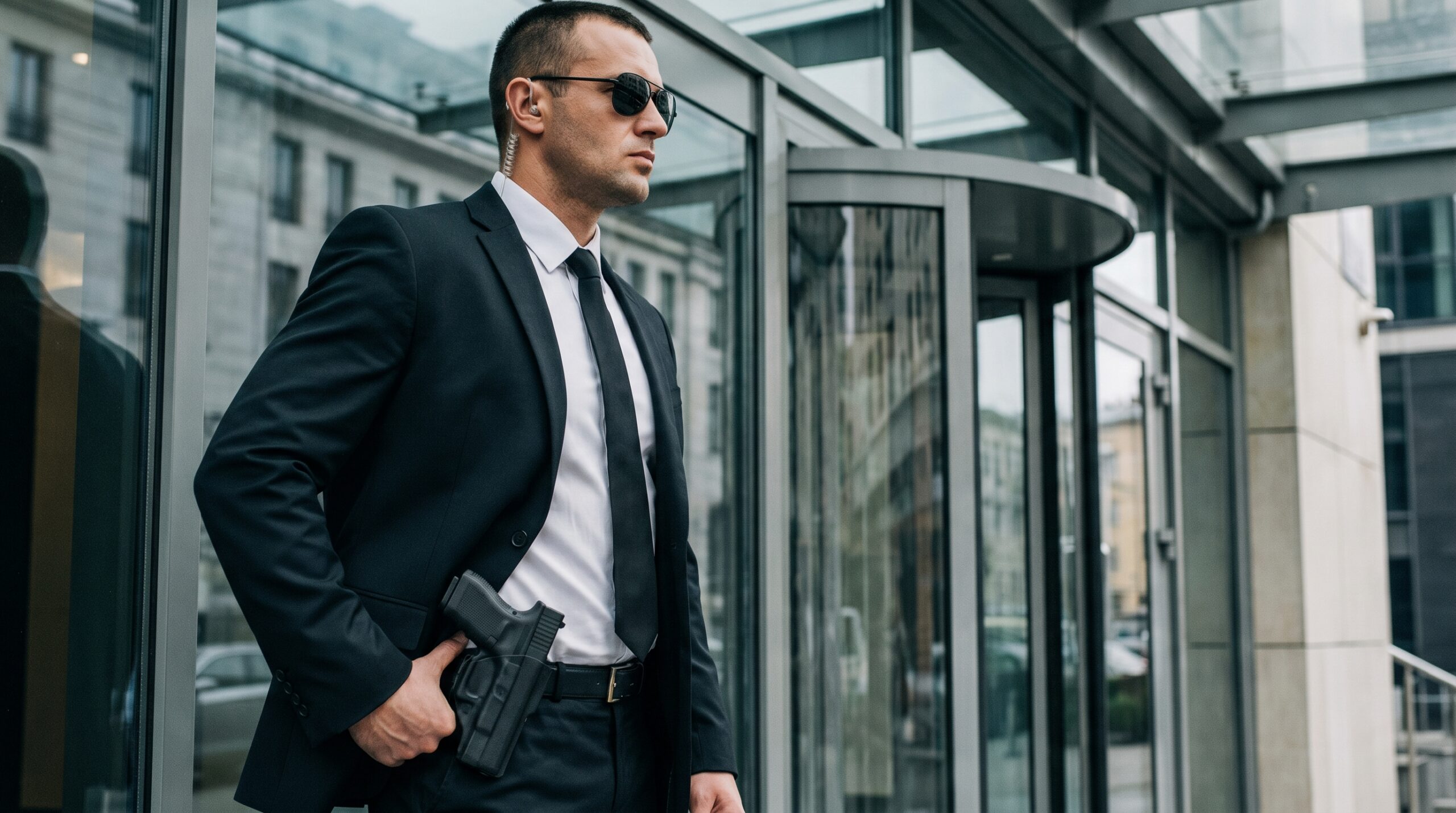 Executive protection specialist supporting a private client environment