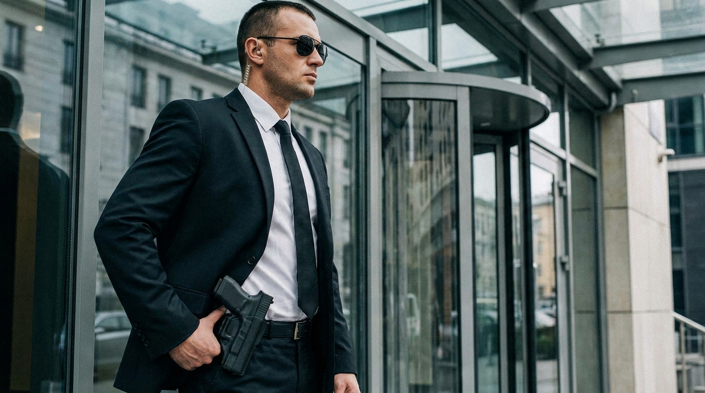 Executive protection and close protection team